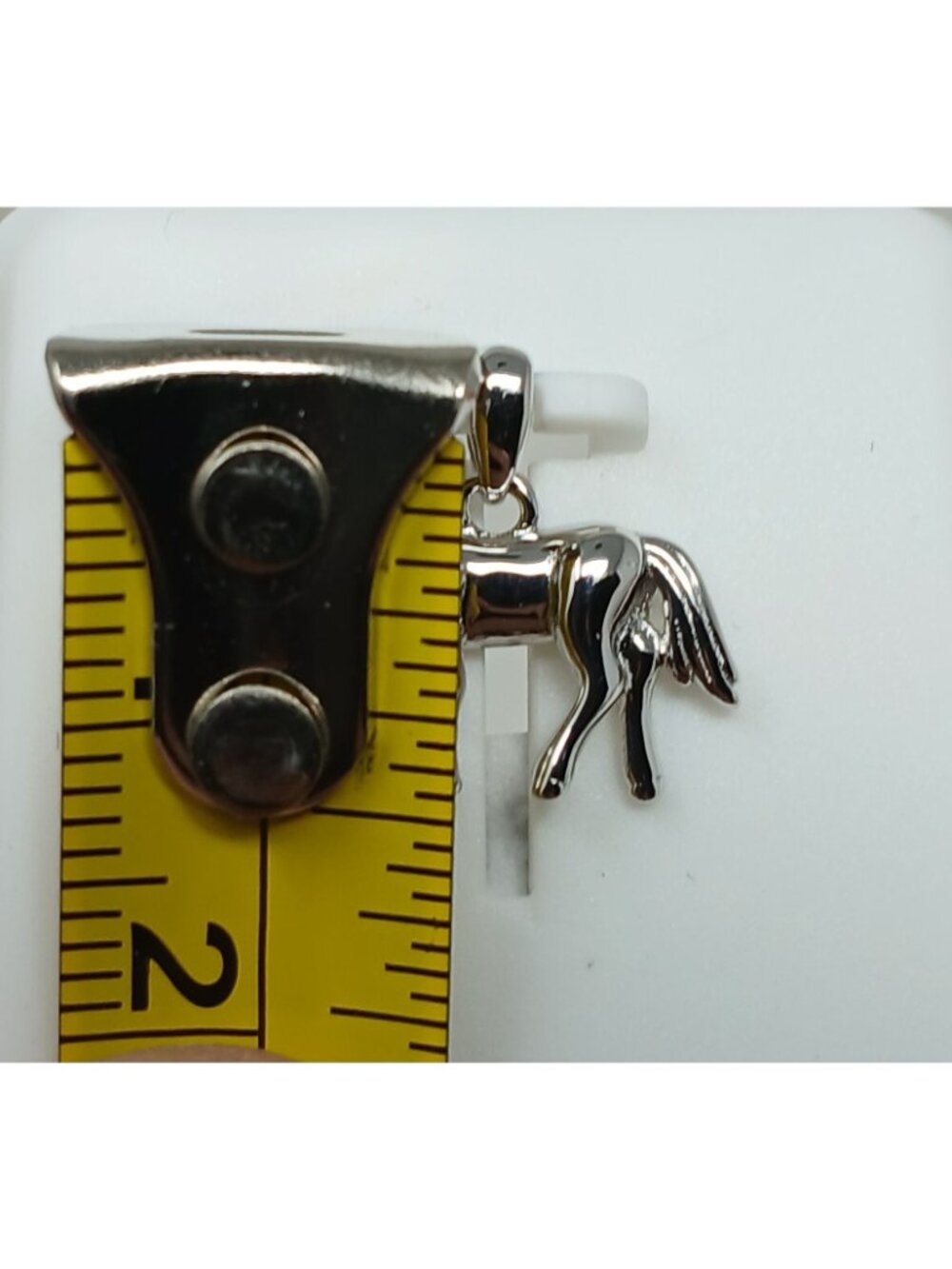 925 Sterling Silver Foal Horse Pendant  1/2 Inch Long w/ Bale #J11-f - Picture 3 of 6